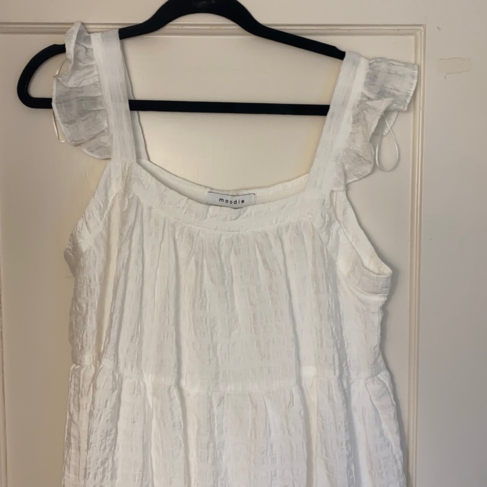 NWT White moodie dress. Size medium